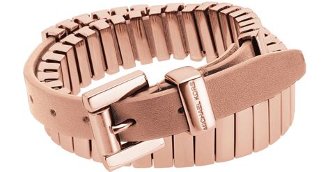 michael kors double wrap bracelet rose gold|michael kors rose gold necklace.